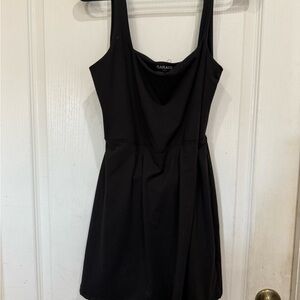 Garage Sleek Black Mini Athletic dress